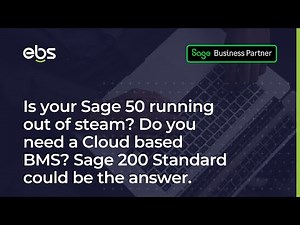 Sage 200 Standard Demo - Cloud Based ERP - Sage 50 or Xero to Sage 200 Standard