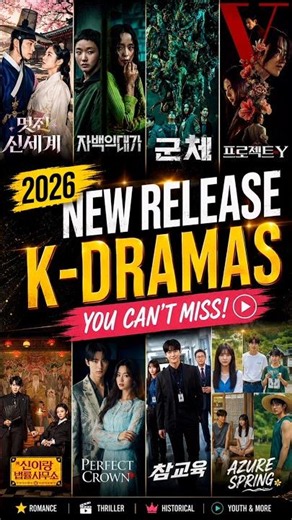 Top New K-Dramas Releasing in 2026 🔥 | Must Watch Upcoming Korean Dramas #kpop #kdrama #pov #fyp