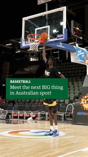 Ellenbrook’s JK Mach is 229cm tall and has the basketball world at his size 18 feet. Full story link in the comments. | The West Australian Sport