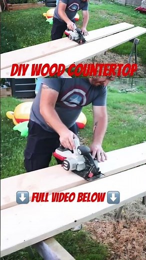 DIY Wood Countertop #diy #home #woodencountertop #diycountertop
