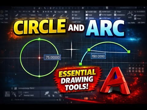AutoCAD Circle & Arc Explained | Essential Drawing Tools for Beginners
