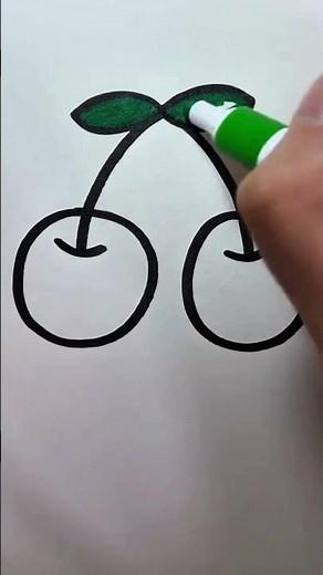 かわいいさくらんぼの描き方 🍒