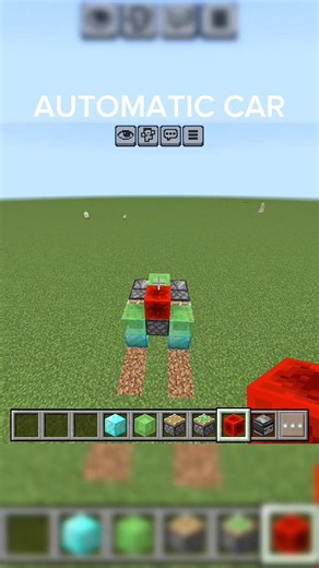 How to Build a WORKING Automatic Car in Minecraft! 🚗💨 #minecraft