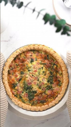 Homemade quiche that's healthier, lower in calories, packed with protein, budget-friendly!