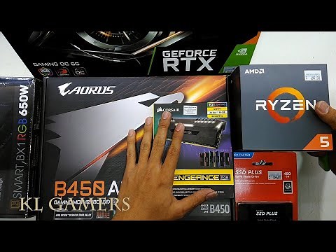 AMD Ryzen 5 2600 GIGABYTE B450 AORUS PRO VENGEANCE RGB 16GB GIGABYTE RTX 2060 GAMING OC 2019