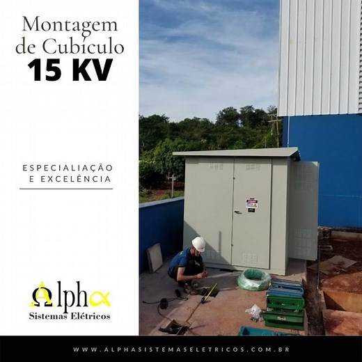 Montagem Cubículo Blindado – Simplificado 15KV Padrão CPFL realizado pela Alpha Sistemas.