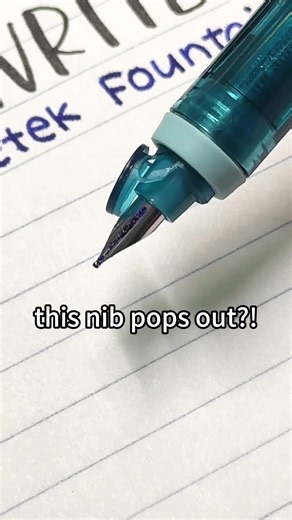Unusual Fountain Pen with a Click Mechanism