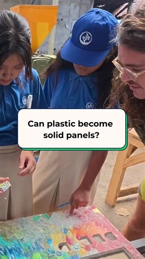 Transforming Plastic Waste into Strong Solid Panels