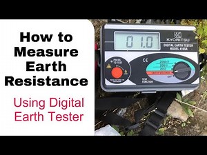 How to measure Earth resistance using degital earth tester | earth resistance meter