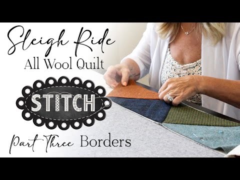 Sleigh Ride | All Wool Quilt | Part III - Borders | Lisa Bongean | Primitive Gatherings