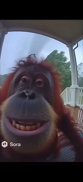 Uh oh stinky OOOWAOOHOA #monkey #funny #ai #memes