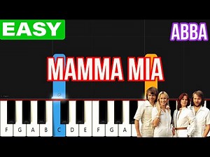 Abba - Mamma Mia | EASY Piano Tutorial for Beginners