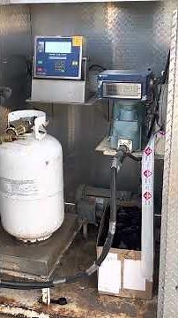 30 Lb propane tank filled start to finish