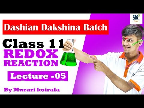 Class 11 Chemistry Redox Reaction Lecture 05/ Balancing of Redox Reaction by ion Electron Method