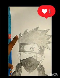 🔥🥵Kakashi Drawing | Easy Anime Sketch for Beginners”🔥