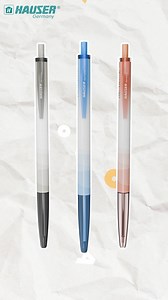 8.3K views · 96 reactions | A new era of writing begins! Hauser Auto Click is here to make every stroke smooth and effortless✨ [Hauser, New collection, Auto Click pen, New launch, Smooth, Stationery] #hauser #newcollection #autoclickpen #hausergermany #ballpen #newlaunch #smooth #stationerydesign | Hauser Pens | Facebook