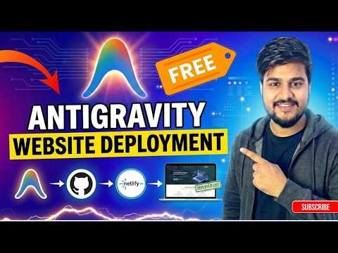 Antigravity Tutorial: How To Build And Host AI Websites For FREE In 8 Minutes (NO CODE)
