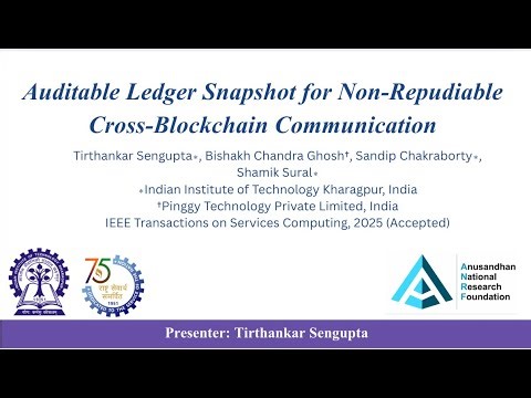 Auditable Ledger Snapshot for Non-Repudiable Cross-Blockchain Communication