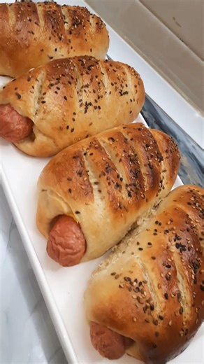 Hotdog rolls recipe #food #shorts