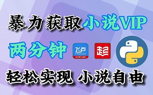 【python实战】每天一个Python小技巧，获取VIP小说脚本，免费下载并保存为TXT文件，享受付费一般的待遇，万能的Python真的是什么都能做呢~