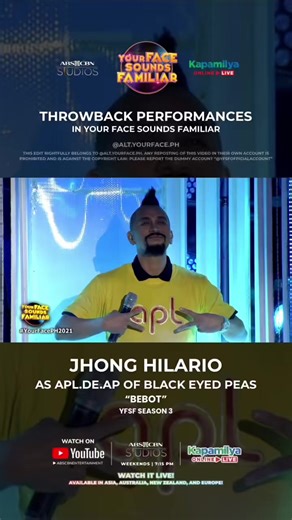 Jhong Hilario's Iconic Transformation as Apl De Ap