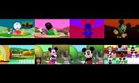 Mix of 8 videos from youtube : 8 Mickey Mouse Clubhouse Intros V2