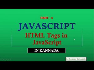 #3 | JavaScript Tutorial for beginners | In Kannada | Adding HTML Tags in JavaScript