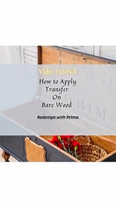 HOW To apply our Décor Transfers on Wood, this is the process ⬇️⚡️ sand the wood if it has an existing finish or clean the wood nicely to free it from any dust or residue ⚡️ cut the transfer and apply it in a design or look you want ⚡️ let it sit for 2-4 hours before sealing it with a top coat. It prevents reaction of ink from transfer with top coat and leading to any wrinkles or bubbling later. Hope you find it helpful. @click2restore used our Trust in the Lord Transfers . #click2restore #woodf