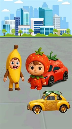 Try to find my banana car #animation #usa #cartoon #shorts