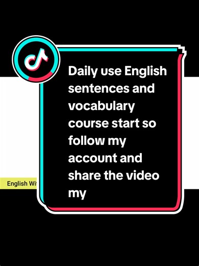Daily Use English Sentences and Vocabulary Course