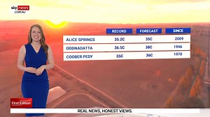 38K views · 686 reactions | Temperatures are expected to soar in outback South Australia and the Northern Territory which could see long-term August and winter records topple, according to Sky News Weather Meteorologist Alison Osborne. | Sky News Australia | Facebook