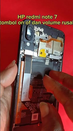 Ganti tombol on of dan volume rusak //redmi note 7