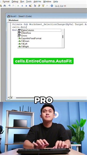Cara cepat ubah ukuran tabel secara otomatis di Excel #shorts #spreadsheet #excel