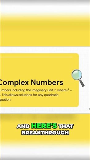 Math's Mind-Blowing Evolution: Unlocking Complex Numbers! #shorts