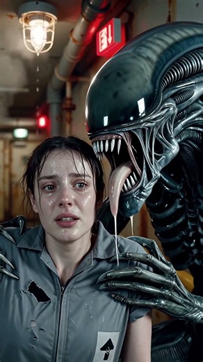 Alien and girl 4