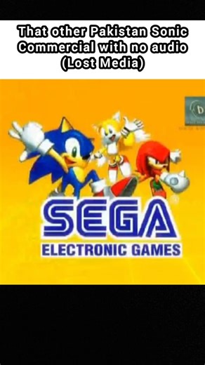 The strange Sonic commercial lost to time #sonic #memes