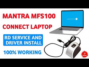 Laptop k sath Mantra device connect kaise kare - Mantra mfs 100 installation full process