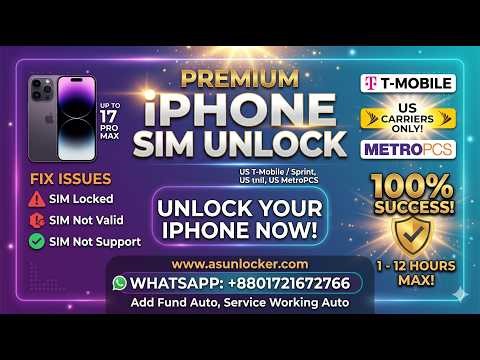 iPhone SIM locked Unlock Tutorial For All model | Step by Step Guide
