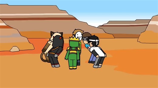 Dream (@dream_animation_) - Dream Outsmarts Hunters in Epic Minecraft Animation