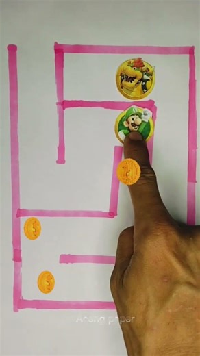 SUPER MARIO BROS LABIRIN PAPER CRAFT INTERACTIVE #part 17 #mario #supermariobros #puzzle