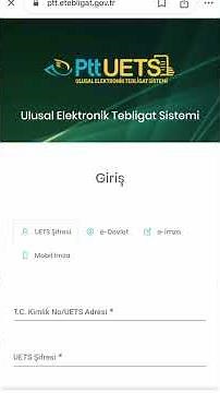 UETS nasıl alınır. Detaylı anlatım