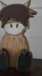 Handmade Wooden Highland Cow Shelf Sitter - Etsy