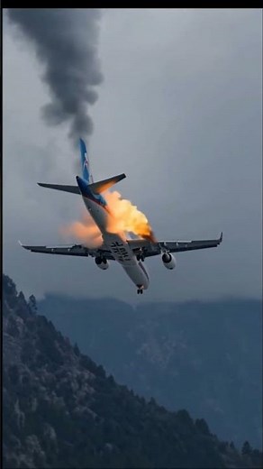 Air Kazakhstan airliner crashes in freefall. Plane crach.