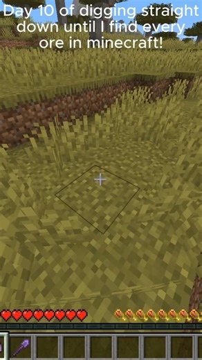 Day 10 of digging straight down until I find every ore in minecraft! #minecraft
