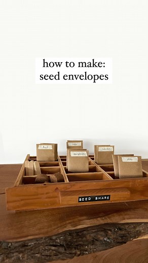 Ashley Koshimizu | Recycled paper seed envelopes 🌱 Making envelopes today to fill Elliot’s Spring seed share box. He loves sharing seeds with friends and this... | Instagram
