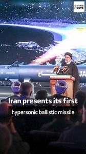 5.7K views · 368 reactions | Watch: Iran presents what officials describe as its first domestically-made hypersonic ballistic missile. https://english.alarabiya.net/News/middle-east/2023/06/06/Facts-about-Iran-s-missile-program-as-Tehran-unveils-its-first-hypersonic-missile | Al Arabiya English | Facebook