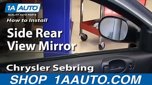 How to Replace Mirror 2001-06 Chrysler Sebring