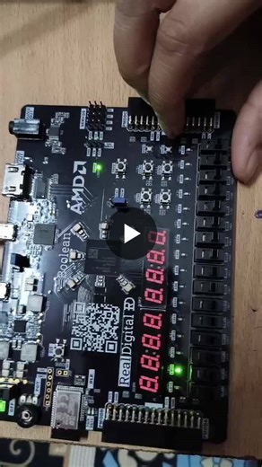 FPGA Hardware Demonstration – 1-Bit Comparator (Day 1 Continued) Today I’m sharing the hardware implementation video of my 1-bit comparator design on the Xilinx Spartan-7 FPGA… | sabbasani Nandini Reddy