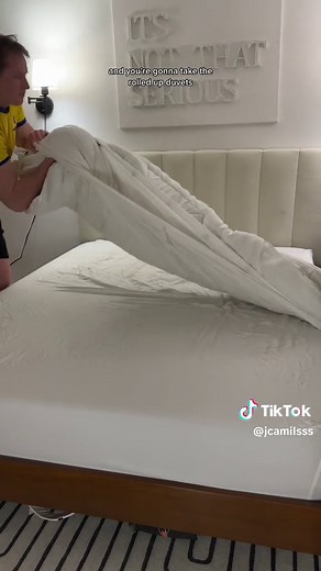 Mastering the Burrito Method for Perfect Bed Making | Bedding Hack Tutorial