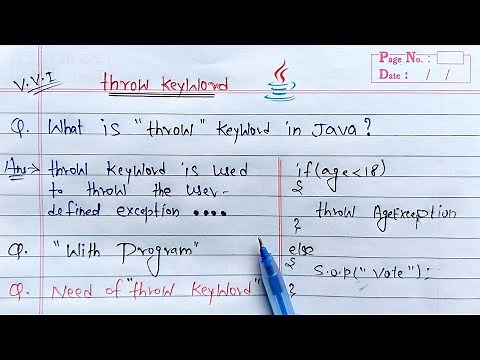 throw keyword in java | Learn Coding